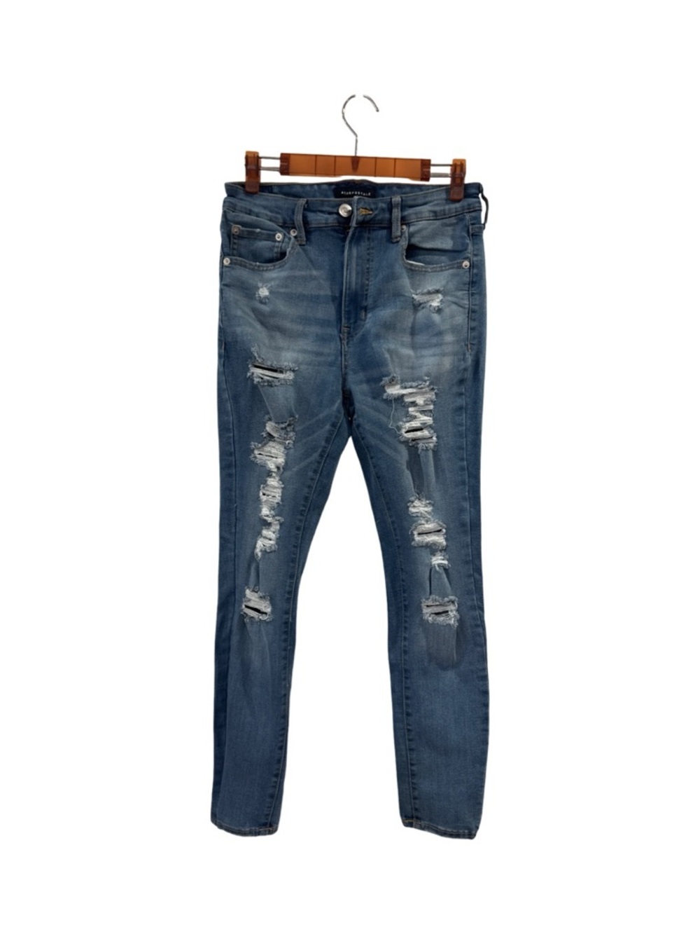 Aeropostale Light Blue Super High Rise Jeggings
